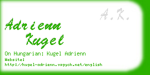 adrienn kugel business card